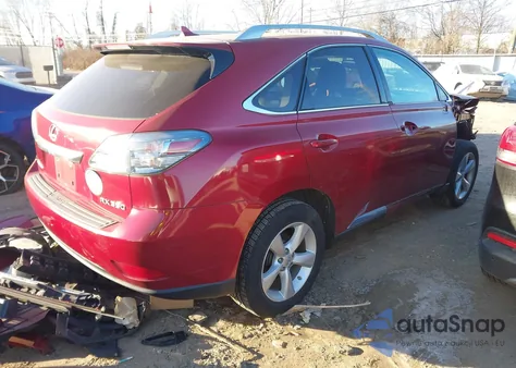 2010 Lexus Rx 350 z USA, uszkodzony, nr VIN 2T2BK1BA1AC065585